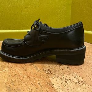 John Fluevog Chunky Leather Oxfords